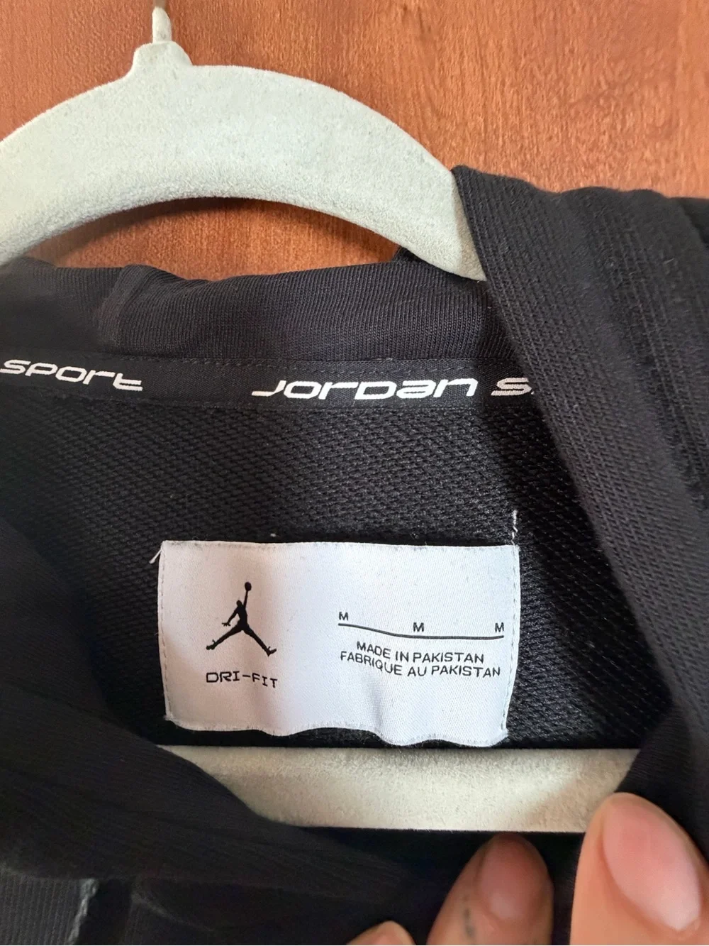 Jordan Dri- Fit Black Hoodie Sport Size M